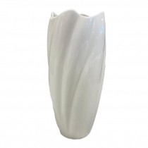 VASE-Deco Mod Bone China White Twist