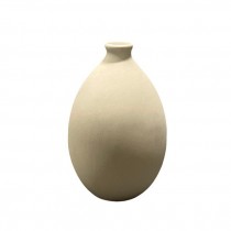 VASE-Textured Ceramic Beige Bud Vase