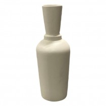 VASE-Off-White Funnel Vase