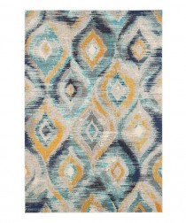 RUG (6'7"x 9'2") Modern |Contempory |Peacock Pattern