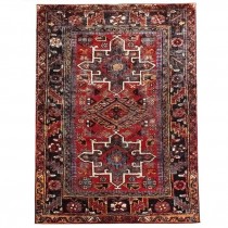 RUG-(8x10) Red Vintage Hamadan Oriental Rug