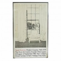 POSTER-Black & White Sketch of Chair by Window