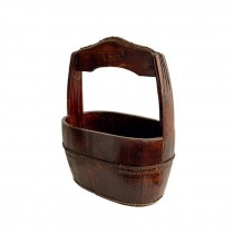 RICE BUCKET-Anitque Chinese Rice Bucket |Wooden