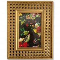 PICTURE FRAME-4x6 Gold Frame w/Decorative Holes