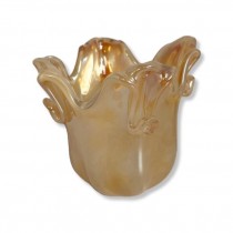 VASE-Gold Iridescent Art Glass Vase