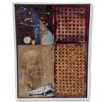 FRAMED ART-Multi-Tile Collage w/2 Watches Attached