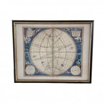 PRINT-Historical Latin Map w/Cherubs & Goddesses