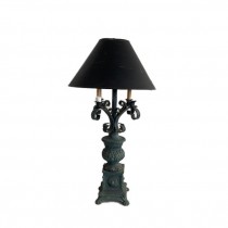 (60161893)Gothic Grey Metal Candelabra Table Lamp