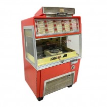 (59180075)JUKEBOX-Vintage Ami Music-Multi-Horn High Fidelity Red Jukebox