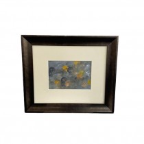 (LWCA0128)Cleared Art-Blue/Yellow & Orange Polka Dots