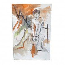 (LWCA0130)PAINTING-Man w/Wrist Bound on Canvas