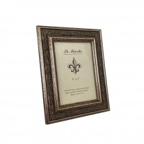 (52200437)PICTURE FRAME-Wood Painted Frame w|Carved Decor on Trim