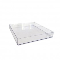 (25300021)TRAY-Clear Plastic Square Tray