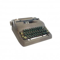 (33510047)TYPEWRITER-Vintage Smith-Corona Typewriter w|Green Keyboard