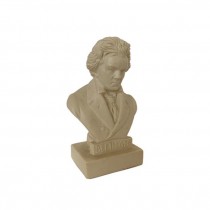 (52510053)BUST-Off-White Molded Plastic Beethoven