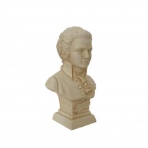 (52510056)BUST-Off-White Resin Mozart