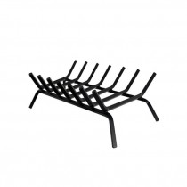 (48130015)LOG HOLDER-Black Metal Grate