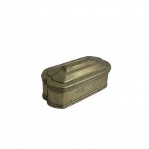 (52410683)BOX w|LID-Dull Brass Box w|Scalloped Edge