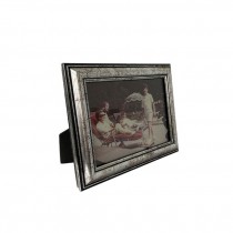 (52200442)PICTURE FRAME-Silver Crackle Finish Frame