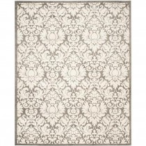 Rug (8'x10') Charcoal Floral (57020929)