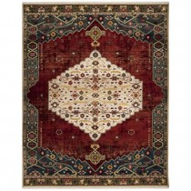 Rug (8'x10') Kashan Center Cream Medallion