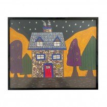 (8521PJ38)FRAMED ART-Cobble Cottage