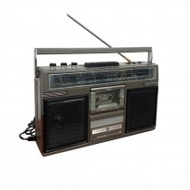 (33030171)RADIO-Vintage G.E. Portable AM/FM Stereo w|Tape Recorder