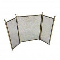 (48150038)FIREPLACE SCREEN-Brass 3-Panel
