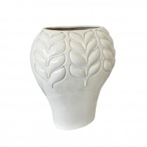 (52571073)VASE-Mid-Century White Ceramic Vase