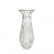 (52571076)VASE-Vintage Cut Glass w|Starburst Base