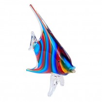 (Birdy0924)FIGURINE-Vibrant Red|Blue|Yellow Glass Fish