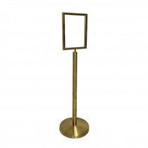 (89300016)Small Sign Holder-Gold Finish-51.75"H