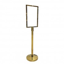 (89300017)Large Sign Holder-Gold Finish-59"H