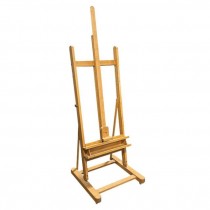 (40940043)EASEL-Large Natural H-Frame Easel w|Storage Tray