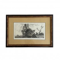 (85150063)PRINT-Black & White Sketch of Battle by Fortress