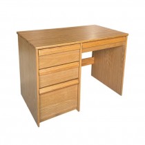 DESK-Light Oak Student Desk w|4 Drawers