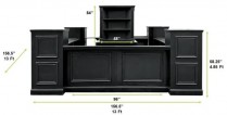 Painted Windowpane 13Piece Modular Bar (Square W/Back Bar)