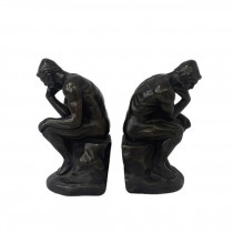 (52760246)BOOKEND-Bronze "The Thinker"