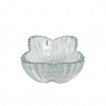 (25677080)DECORATIVE BOWL-Glass Tulip Ribbed Panel Bowl