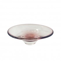 (25677082)DECORATIVE BOWL-Oval Purple Carnival Glass