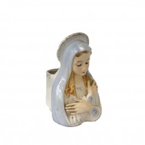 (52730089)RELIGOUS BUST-Porcelain Madonna Planter