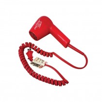 (33450016)HAIR DRYER-Vintage Mini Travel Red Hair Dryer