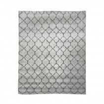 (57020936)RUG-7'10"x10'10" Contemporary Cream Clover Plush Rug