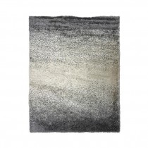 (57020939)RUG-8'x10' Black & White Ombre Plush Rug