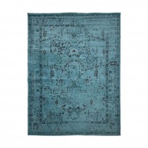 (57020940)RUG-7'10"x10'8" Teal Distressed Persian Rug