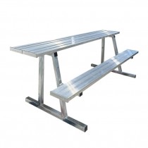 BLEACHERS-Two Tier Backless Aluminum Bench