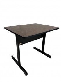 (40130368)COMPUTER DESK-Modern Laminate Top w|Black Base