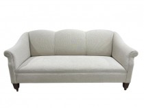 (40010363)SOFA-Off-White Vintage Designed Sofa on Castors