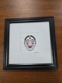 (8521PJ80) Korean Mask |Black Museum Frame