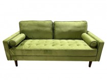 (40010365) Celery Green Velvet Sofa